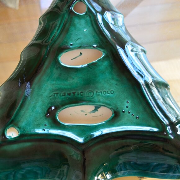 Vintage Atlantic Mold Christmas Tree Candy/Nut Dish - Picture 12 of 13